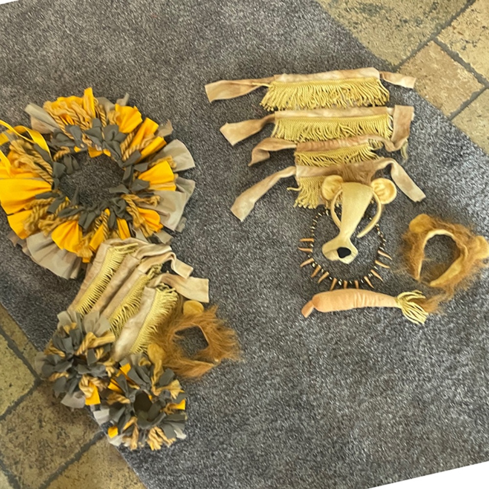 Male and Female LION Accessories for COSTUMES for any size